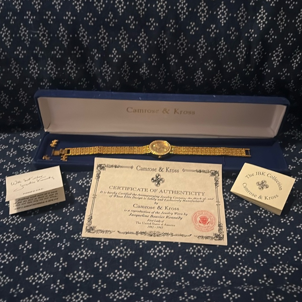 Camrose & Kross Jacqueline Kennedy Gold Watch